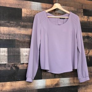 ASTR Long Sleeve Top - Grey Lilac